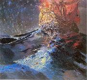 Ferdynand Ruszczyc Nec mergitur oil painting on canvas